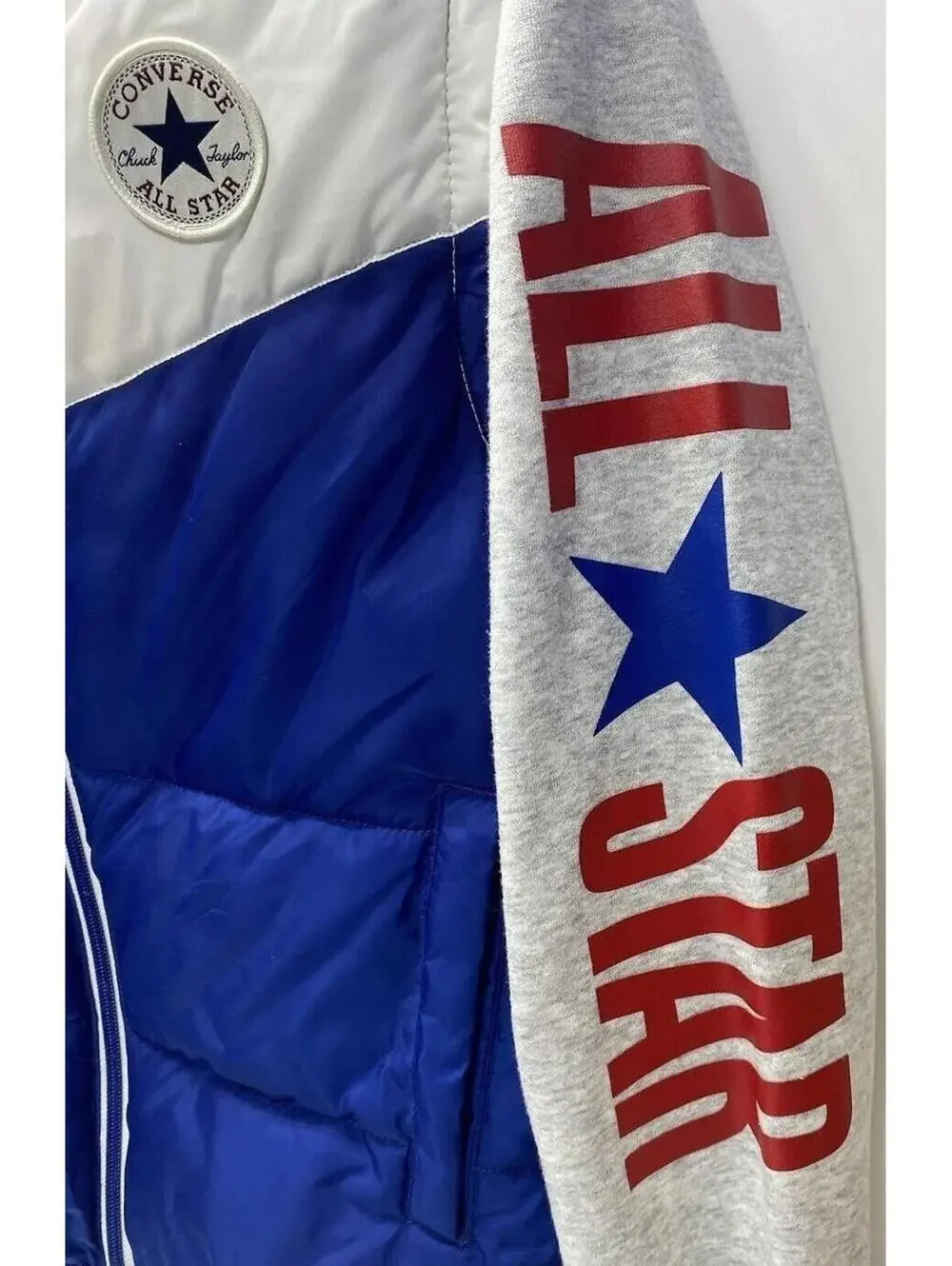 Converse All Star Boys Medium Vest As Is Stain On Sleeve Preowned Condition